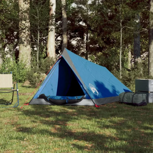 vidaXL Camping Tent 2-Person Blue Waterproof - Image 3