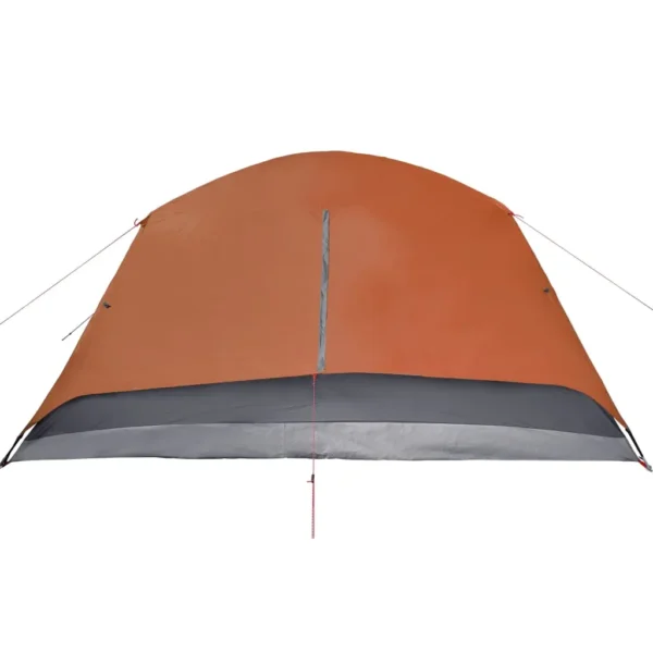 vidaXL Family Tent with Porch 6-Person Grey and Orange Waterproof - Image 10