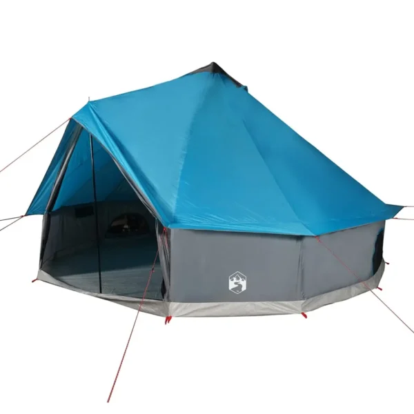 vidaXL Family Tent Tipi 8-Person Blue Waterproof - Image 2