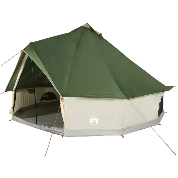 vidaXL Family Tent Tipi 8-Person Green Waterproof - Image 2