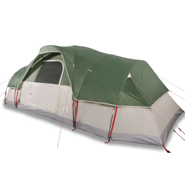 vidaXL Family Tent Dome 11-Person Green Waterproof - Image 2