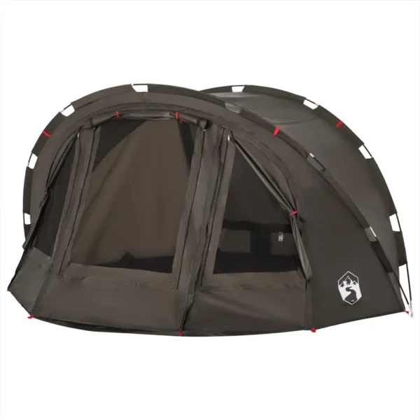 vidaXL Fishing Tent 4-Person Brown Waterproof - Image 4