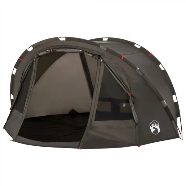 vidaXL Fishing Tent 4-Person Brown Waterproof - Image 5