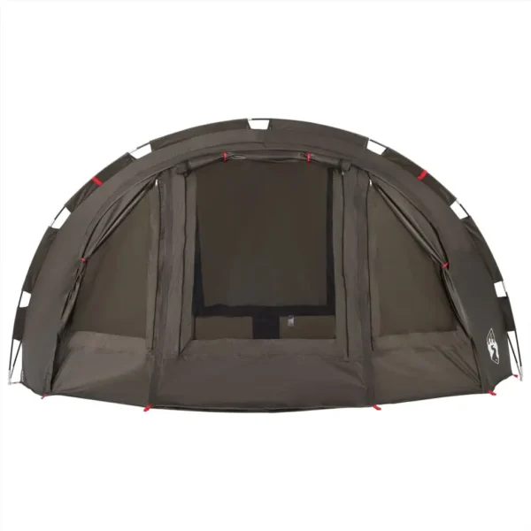 vidaXL Fishing Tent 4-Person Brown Waterproof - Image 7