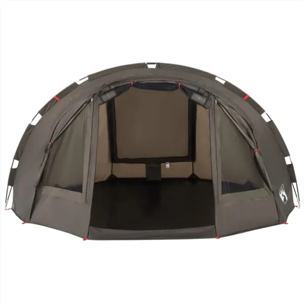 vidaXL Fishing Tent 4-Person Brown Waterproof - Image 8