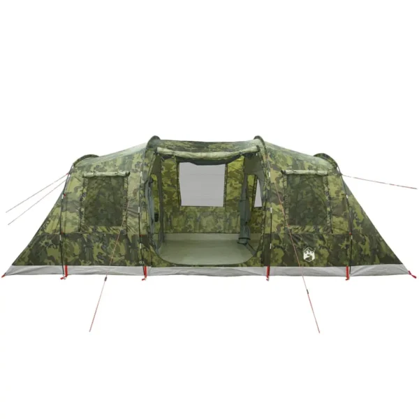 vidaXL Family Tent Tunnel 6-Person Camouflage Waterproof - Image 6