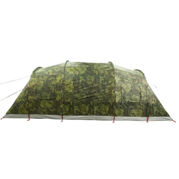 vidaXL Family Tent Tunnel 6-Person Camouflage Waterproof - Image 9