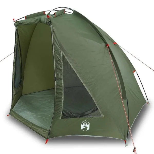 vidaXL Fishing Tent Olive Green Waterproof - Image 2