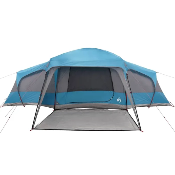 vidaXL Family Tent with Porch Dome 9-Person Blue Waterproof - Image 6