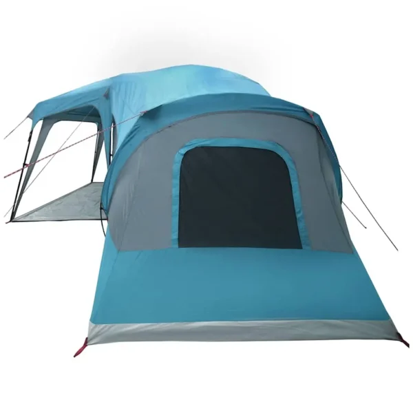 vidaXL Family Tent with Porch Dome 9-Person Blue Waterproof - Image 7